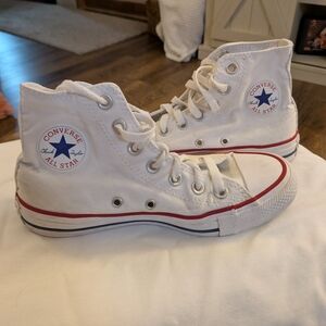 Converse All Star White Canvas High-Tops